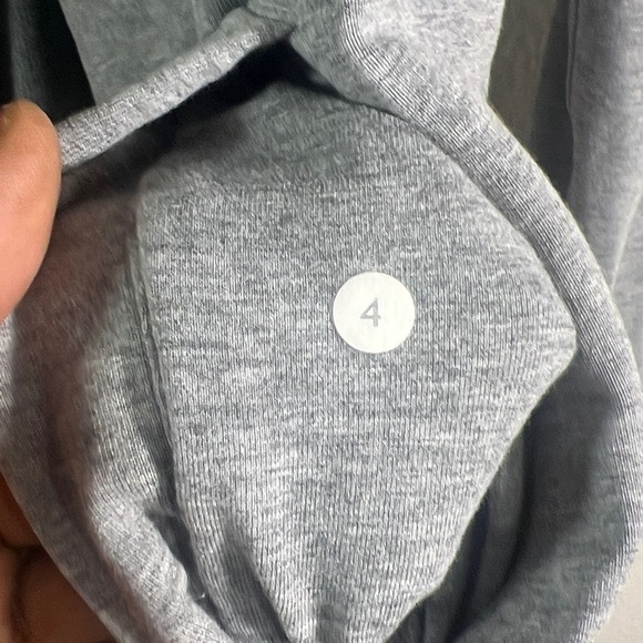Lululemon Belle Wrap women’s Sz 4 Jacket heathered gray French Terry fabric - Picture 9 of 9